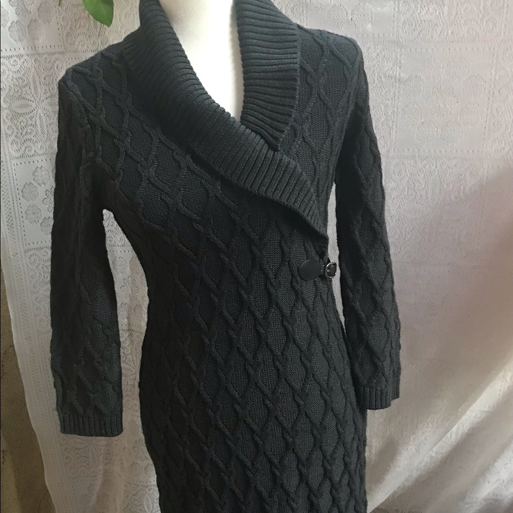 Calvin Klein Grey Sweater Dress